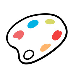 Palette Color Illustration Element