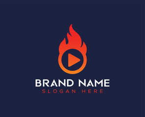 Fire gear logo designs fire industry logo vector