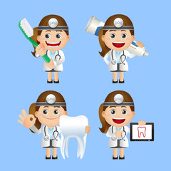 People Set - Profession - Dentist 