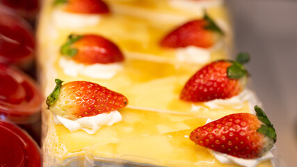 Beautiful dessert in the cafe