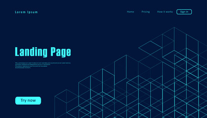 Landing page for a website about scientific life