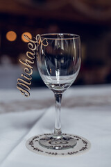 Hochzeitsglas Michael auf einer Hochzeit