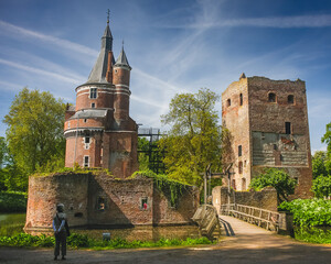 Ruins of castle in Wijk bij Duurstede