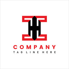 Obraz premium Abstract logo vector template, icon symbol, I alphabet inspiration icon. Creative design element