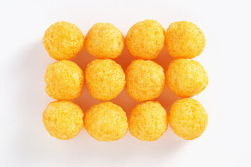 Pile of cheese balls