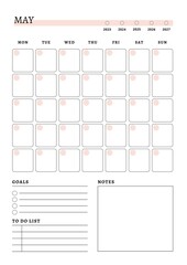 Monthly Planner May