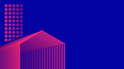 Obraz premium gradient polygonal tunnel abstract background