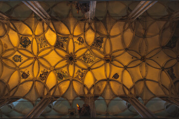 Inside so called St. Barbara Cathedral in Kutna Hora