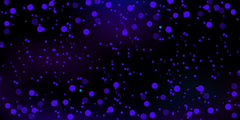 Background of  light effect is dark.Christmas lights of blue  shiny dust.Effect of sparkling particles.Vector illustration falling snow.