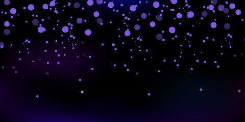 Background of light effect is dark.Christmas lights of blue shiny dust.Effect of sparkling particles.Vector illustration falling snow.