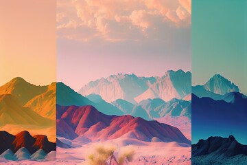landscape fainted colors