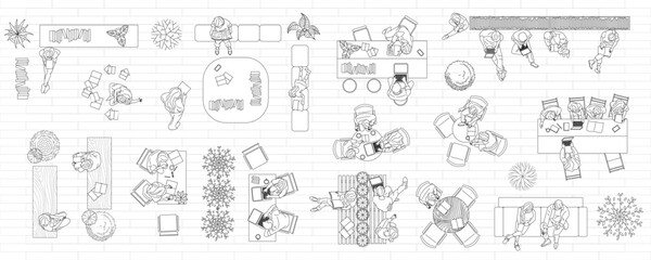 Architectural Drawings, Sections, Elevations, Floor Plans, Post-Digital Drawings, Architectural Collages, 3D Views, Rendering-Ready Furniture and Interior Parts	
