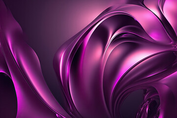 Purple abstract 3d wallpaper. AI
