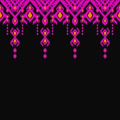 Drawing pink lines and black backgrounds, design, fabric patterns, patterns for use as background, art.