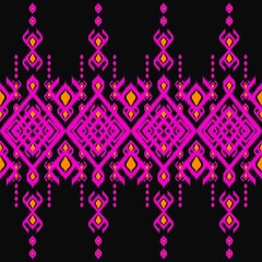 Drawing pink lines and black backgrounds, design, fabric patterns, patterns for use as background, art.