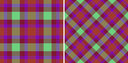 Check textile pattern. Plaid vector seamless. Texture background fabric tartan.