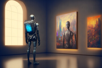 Robot in the museum, Generative AI
