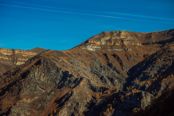 The most beautiful mountain slopes of the North Caucasus. Mountain landscapes of the Elbrus region, Kabardino-Balkaria. Russian Federation. 