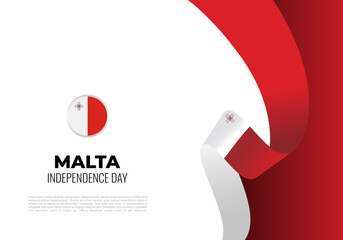 Malta independence day background celebrated on September 21.