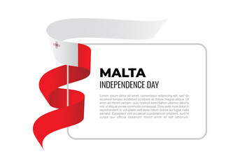 Malta independence day background celebrated on September 21.