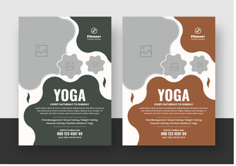 Yoga and Meditation Flyer, Yoga Poster Design
