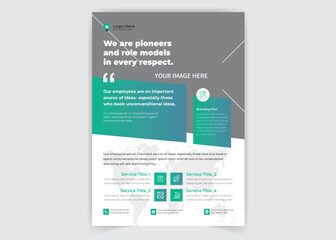 Corporate Moder digital poster flyer pamphlet brochure cover design layout space for photo background, vector illustration template in A4 size 2023