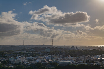 沖縄・雨乞嶽展望台から見える風景