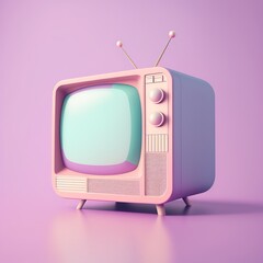 retro tv set, ai