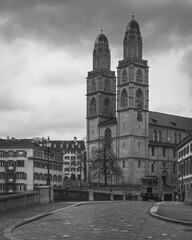 Fototapeta na wymiar In the historic centre of Zurich