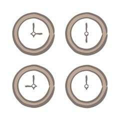 時計　イラスト　セット