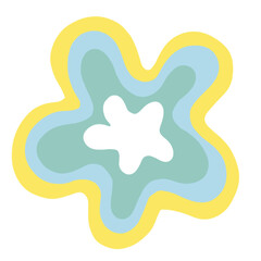 Abstract Shape Hand Drawn Colorful