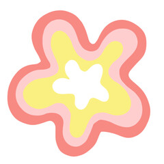 Obraz premium Abstract Shape Hand Drawn Colorful