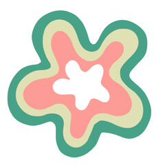 Abstract Shape Hand Drawn Colorful