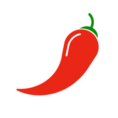 Chili Icon. Spicy or hot symbol. Vector.