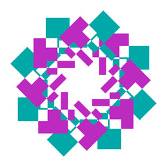 Fototapeta premium An abstract transparent star shape design.