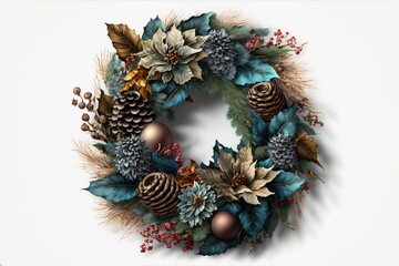 Christmas Wreath, Decorations, 4k