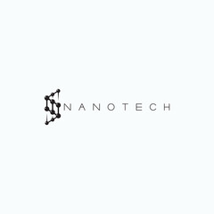 
illustration consisting of images of atoms in the form of a logo