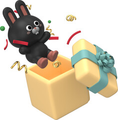 2023년 계묘년 새해 설날 토끼 그래픽 © okd88