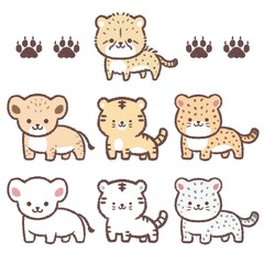 ネコ科の子供セット