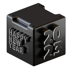 Happy New Year 2023 High Quality 3D Render PNG Transparent