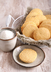 Coconut cookies, served
