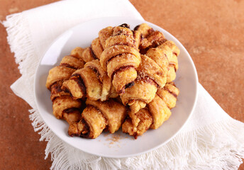 Sweet Rugelach with cinnamon