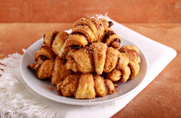 Sweet Rugelach with cinnamon