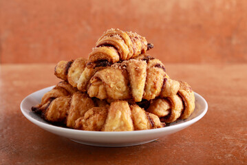 Sweet Rugelach with cinnamon