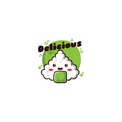 CUTE CARTOON ILLUSTRATION OF ASIAN SUSHI FOOD