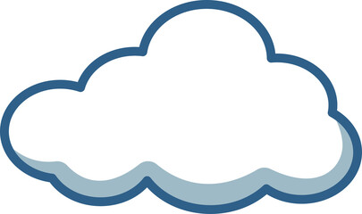 cute cloud icon illustration design