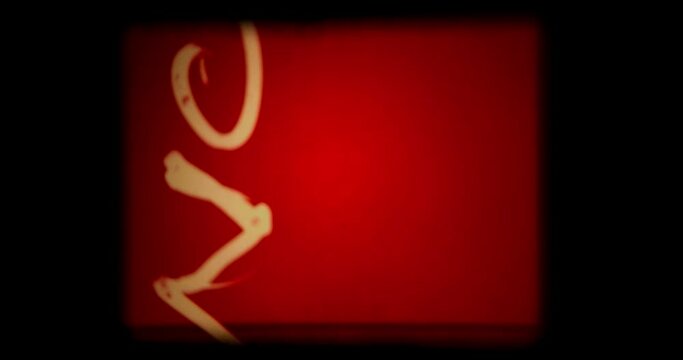 Vintage Super 8 Film Ending