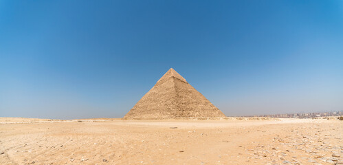 Fototapeta na wymiar ancient pyramid in the desert in egypt