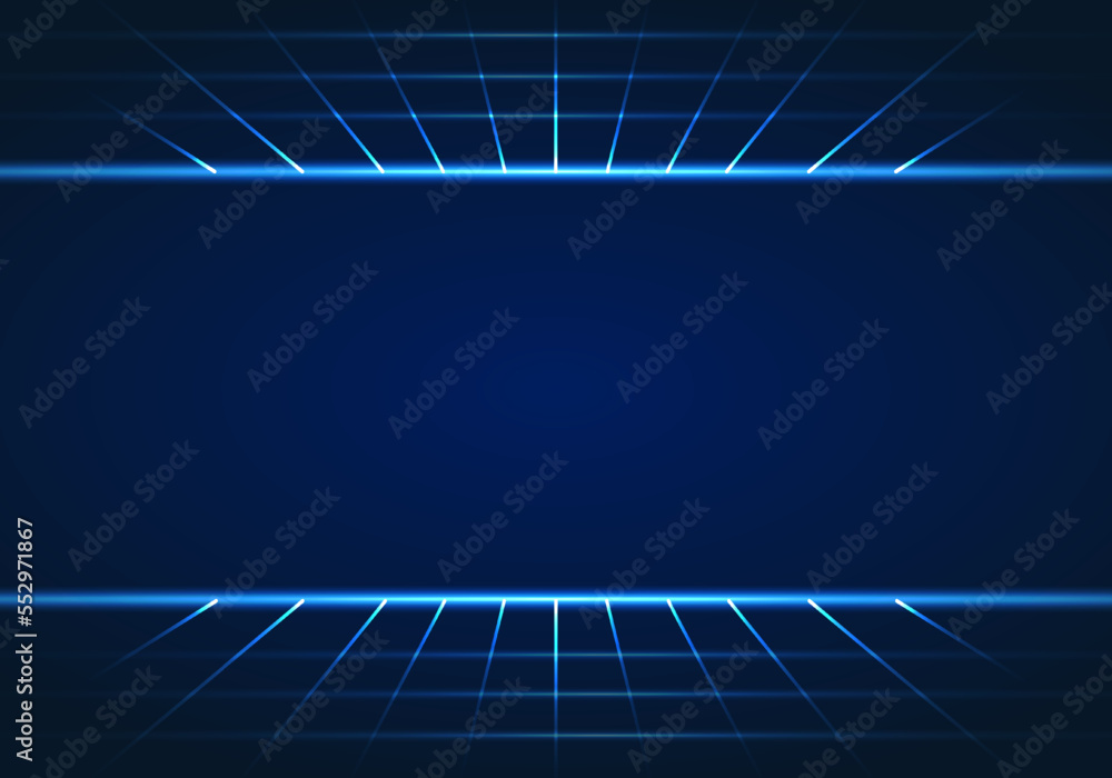 Poster abstract digital background with lines of light. squared overlap it is a technology image used to as