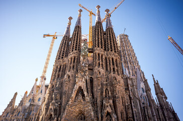 View of La sagrada Familia Barcelona Spain